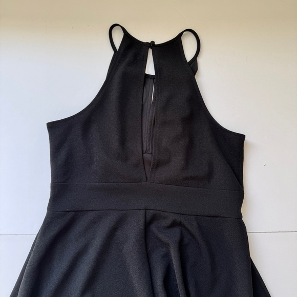 Black Swan Mini Dress Little Black Dress LBD Racerback Keyhole Lined Sz M - Picture 10 of 13